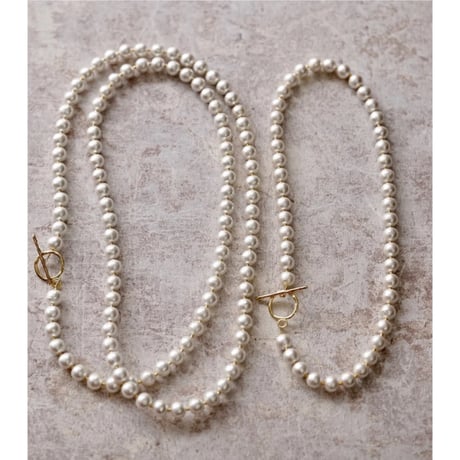 コットンパールロングネックレス | STORES