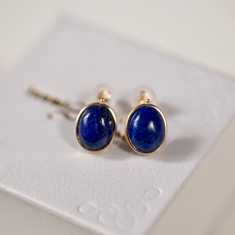 ターコイズとラピスラズリのピアス | izumi ジュエリーシマノ