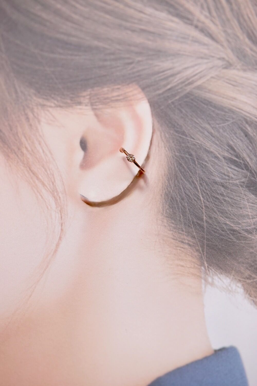 ダイヤモンドラグジュアリーイヤーカフ 一粒ダイヤ | izumi ジュエリー