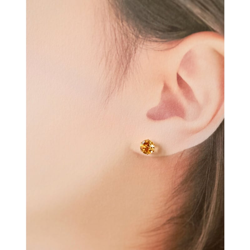 大粒シトリンのピアス | izumi ジュエリーシマノ