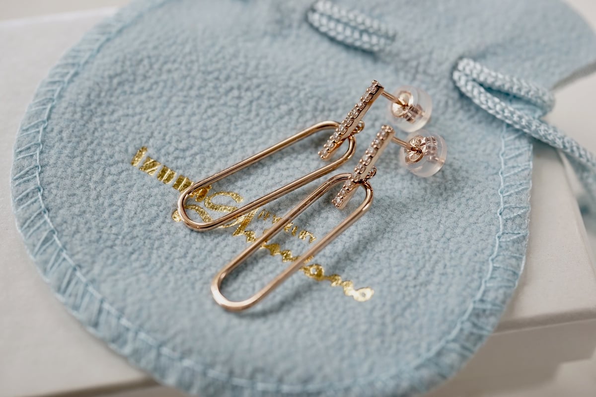 ダイヤモンド　ペーパークリップ　ピアス　k18 fit=scale-down,w=1200