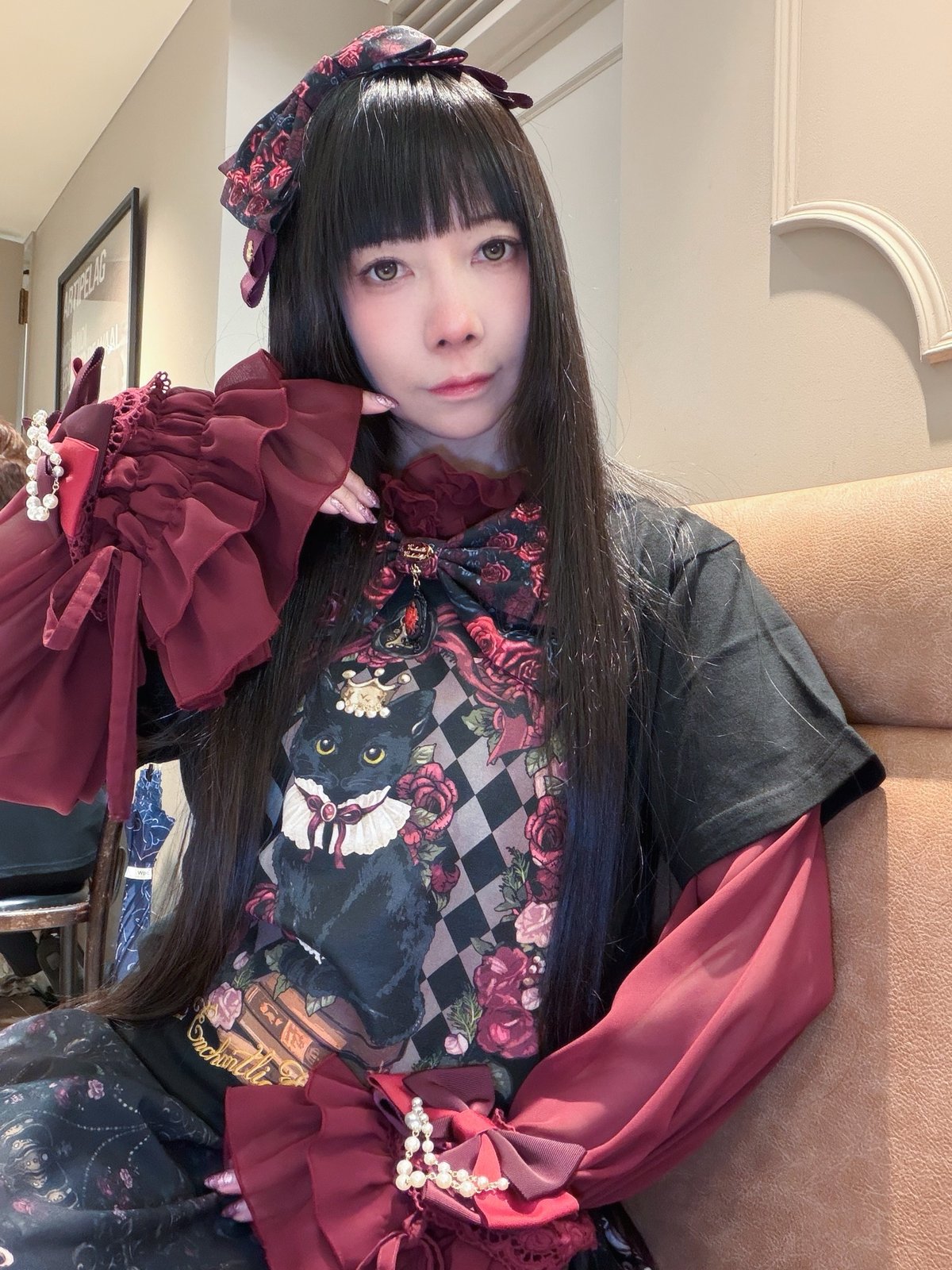 受注生産】 黒猫シンティの薔薇物語 Tシャツ（サイズ展開あり 