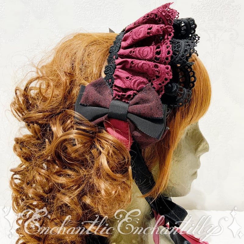 fmページ ローゼンレーテ皇妃 薔薇の微笑みスゥイートバブリングドレス 薔薇物語✨赤い薔薇と黒い薔薇✨ヘッドドレス | Enchantlic