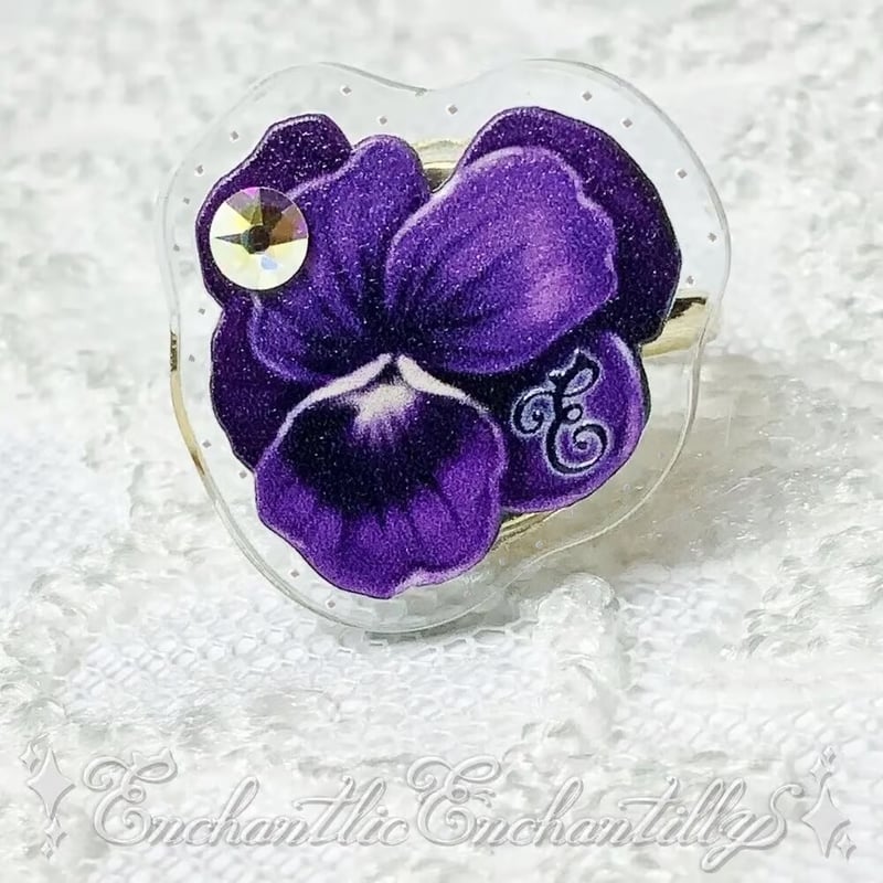 クリアチャーム ELLY レア 限定バイカラーサテンシュシュ イニシャルチャーム付き （アクア