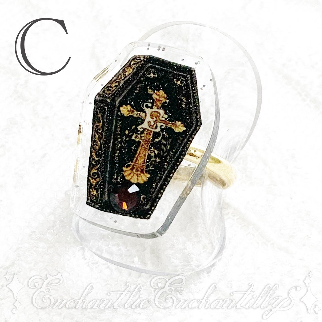 薔薇の棺桶 リング | Enchantlic Enchantilly online store