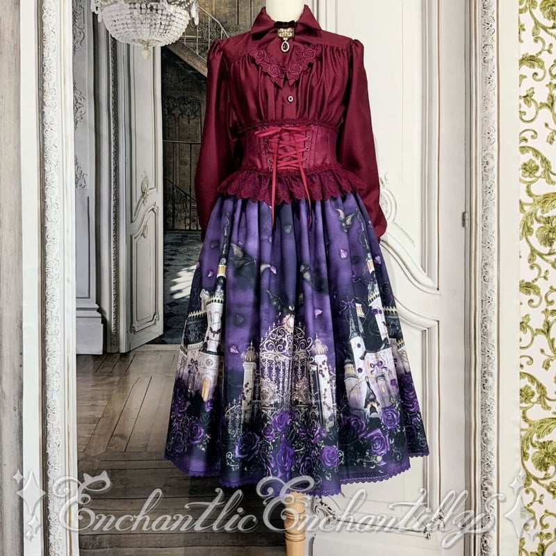 幻影薔薇城～コウモリ公爵からの招待状～スカート （紫の夜