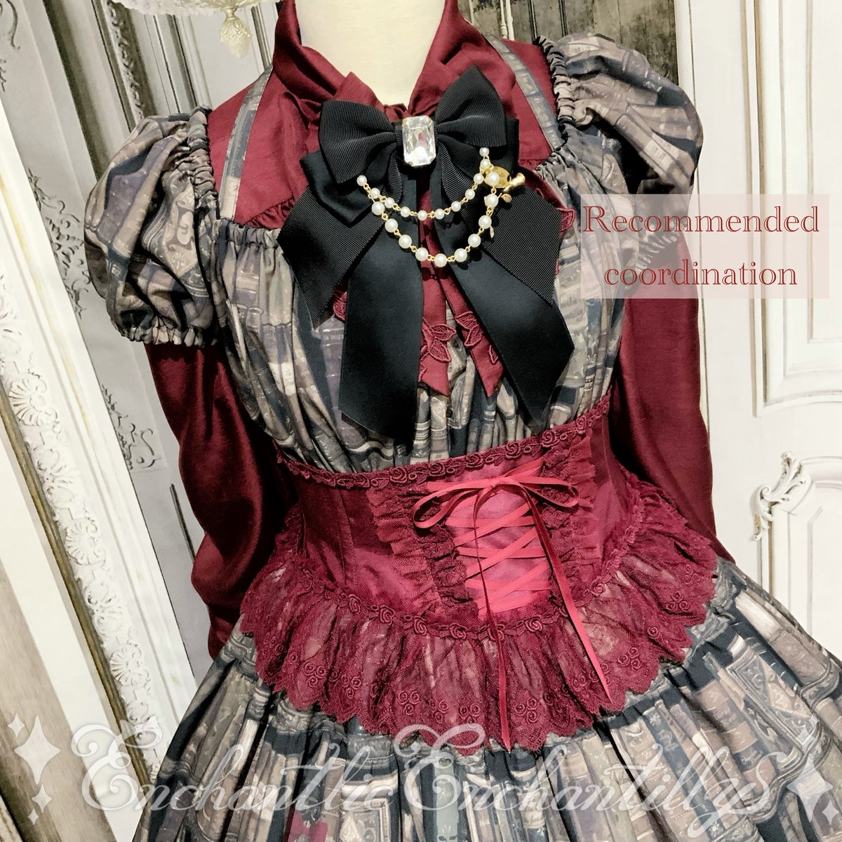 Queen Cat 〜秘密の書斎〜 ワンピース（黒） | Enchantlic Enchant