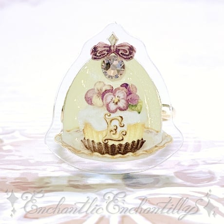 ☆すみれストライプ×イエローキャンディ☆ ハンドメイド スタイ お菓子