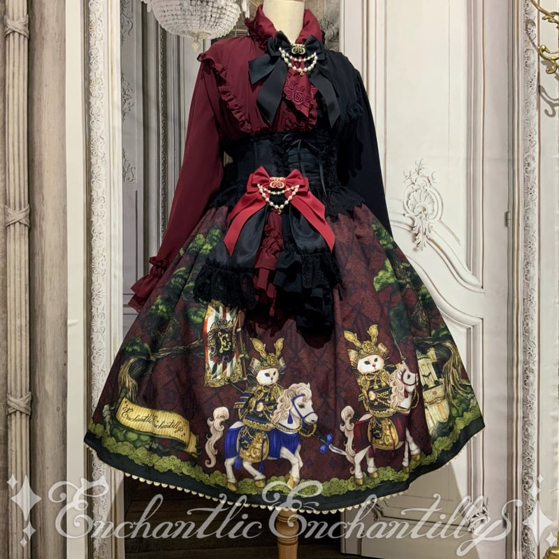 土日お値下げ　EnchantlicEnchantilly　猫　スカート 193 いざ出陣！お茶会へ！〜絢爛たる鎧を身に纏った双子の子猫