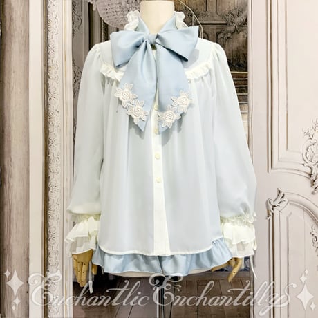 シャンテリー フリル ブラウス（3色展開）