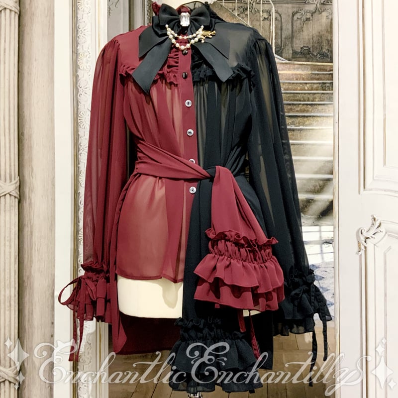 シャンテリー フリル ブラウス（3色展開） | Enchantlic Enchantilly