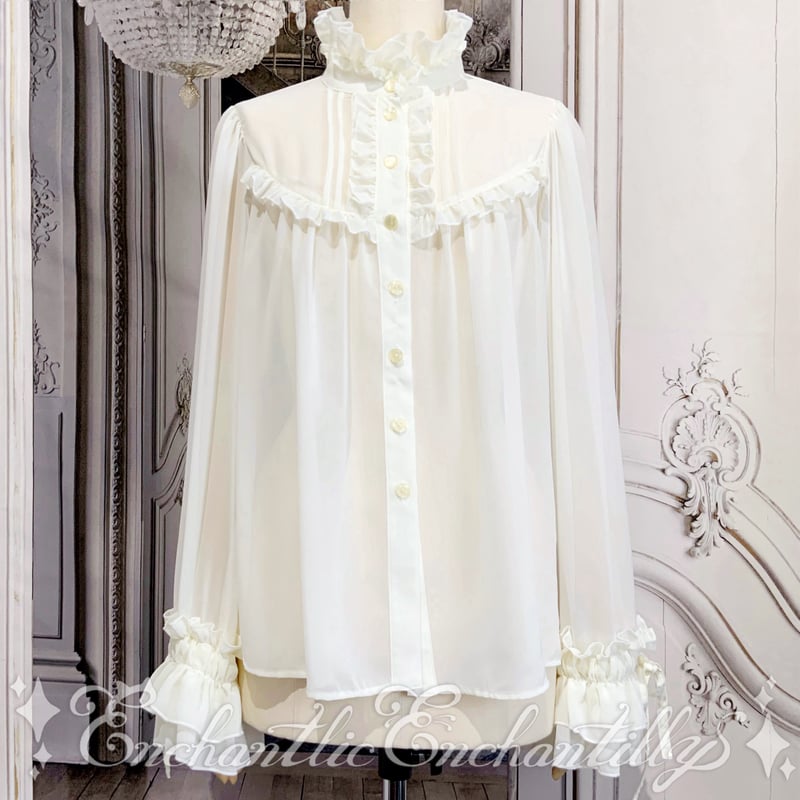 シャンテリー フリル ブラウス（3色展開） | Enchantlic