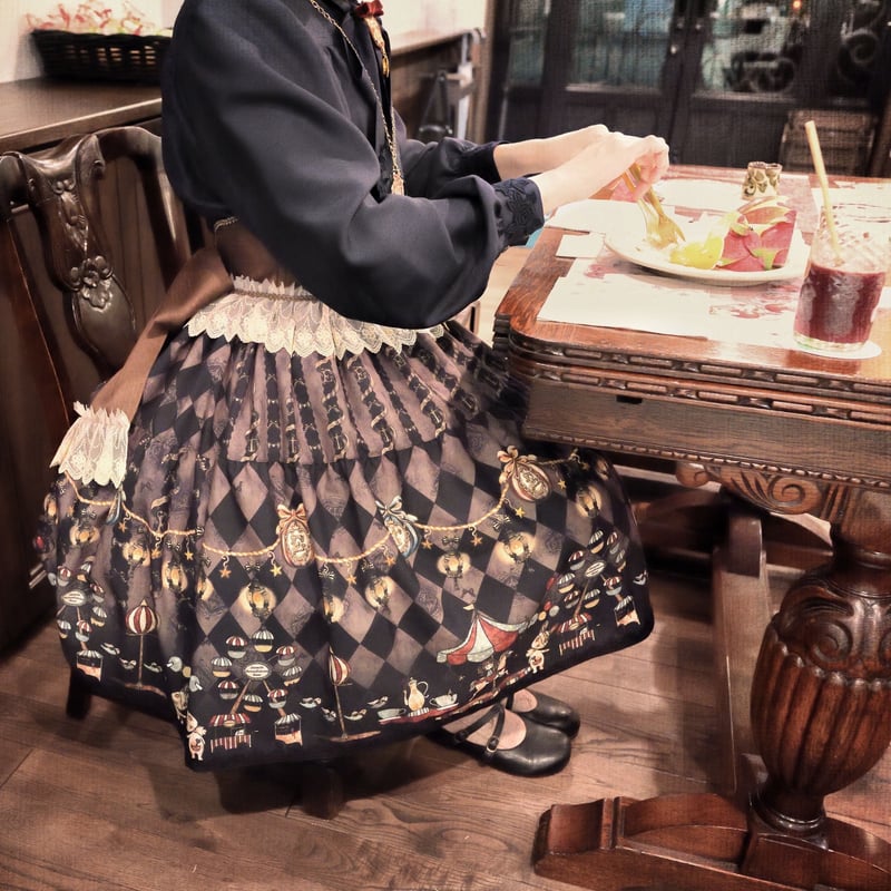 ご予約】真夜中のパルコフェリーチェ ティアードスカート《2サイズ展開