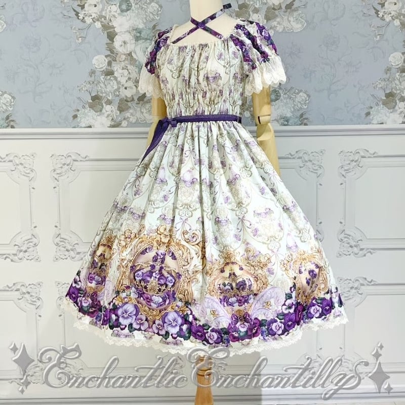 すみれ姫の王冠ワンピース（生成り）【2サイズ展開