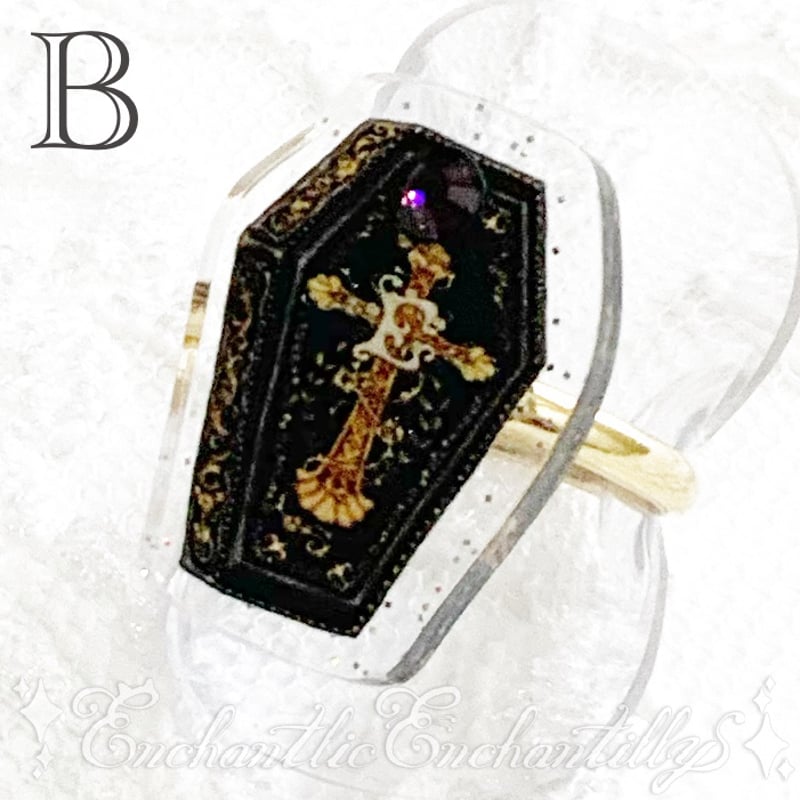 薔薇の棺桶 リング | Enchantlic Enchantilly online store