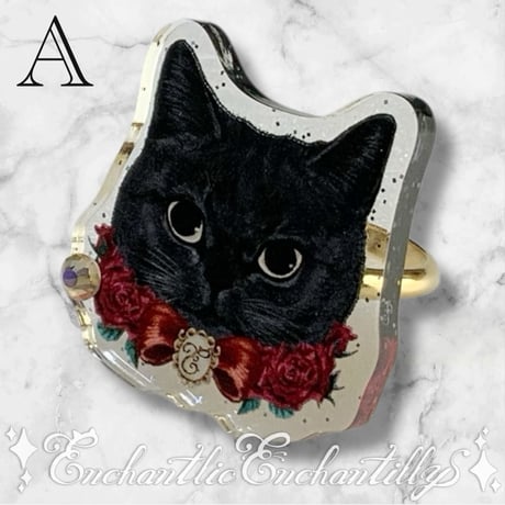 Dolled Up Ring  (黒猫のローズちゃん）