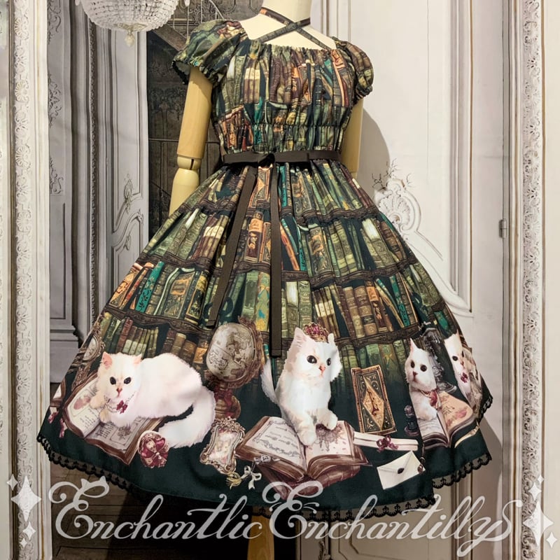 Queen Cat 〜秘密の書斎〜 ワンピース (クラシカルグリーン