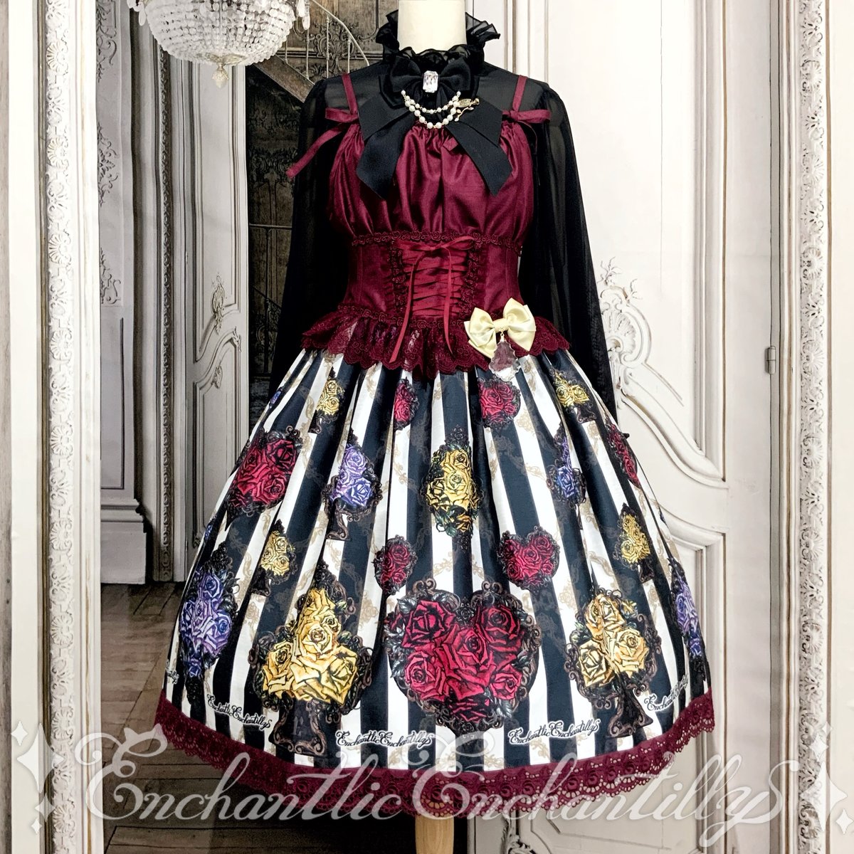 トランプローズ シャンタンJSK(エンジ) | Enchantlic Enchantilly