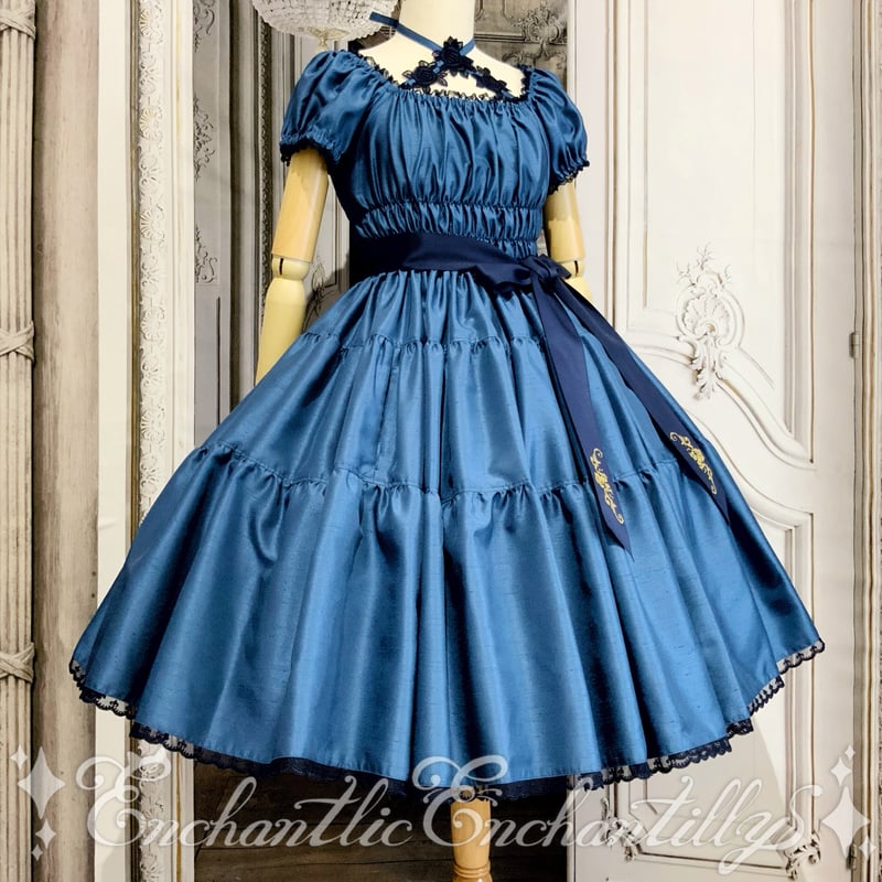 ワンダーティアードワンピース〜ヴィクトリアン ブルー〜 （2
