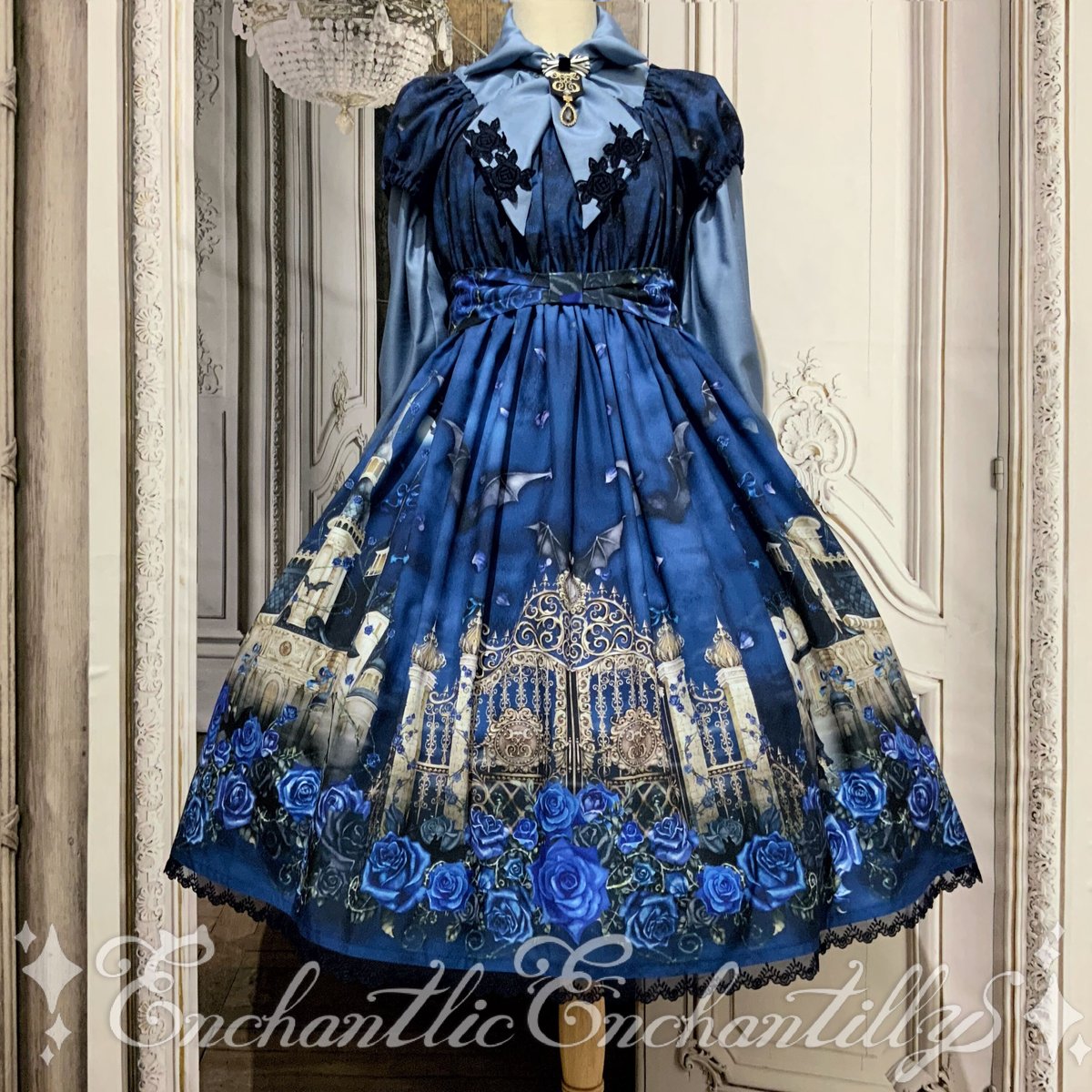 幻影薔薇城～コウモリ公爵からの招待状～ワンピース（青い夜