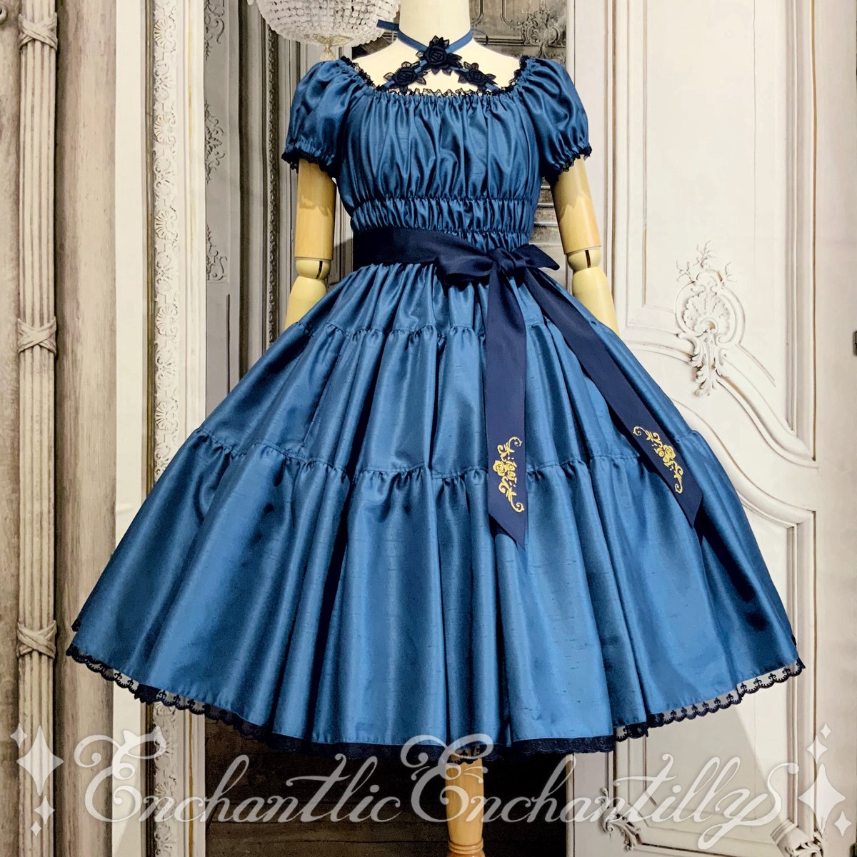 ワンダーティアードワンピース〜ヴィクトリアン ブルー〜 （2サイズ