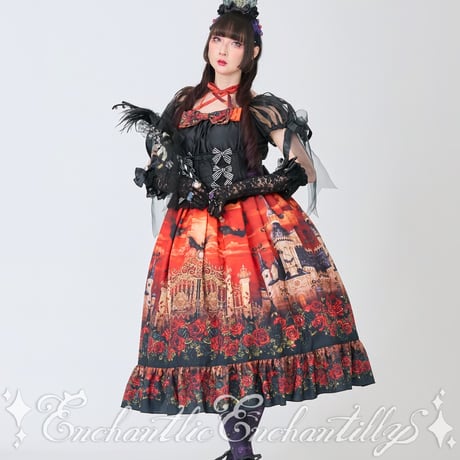【GLM Fashion Show 2025】幻影薔薇城～コウモリ公爵からの招待状～ワンピース セット （夕影）