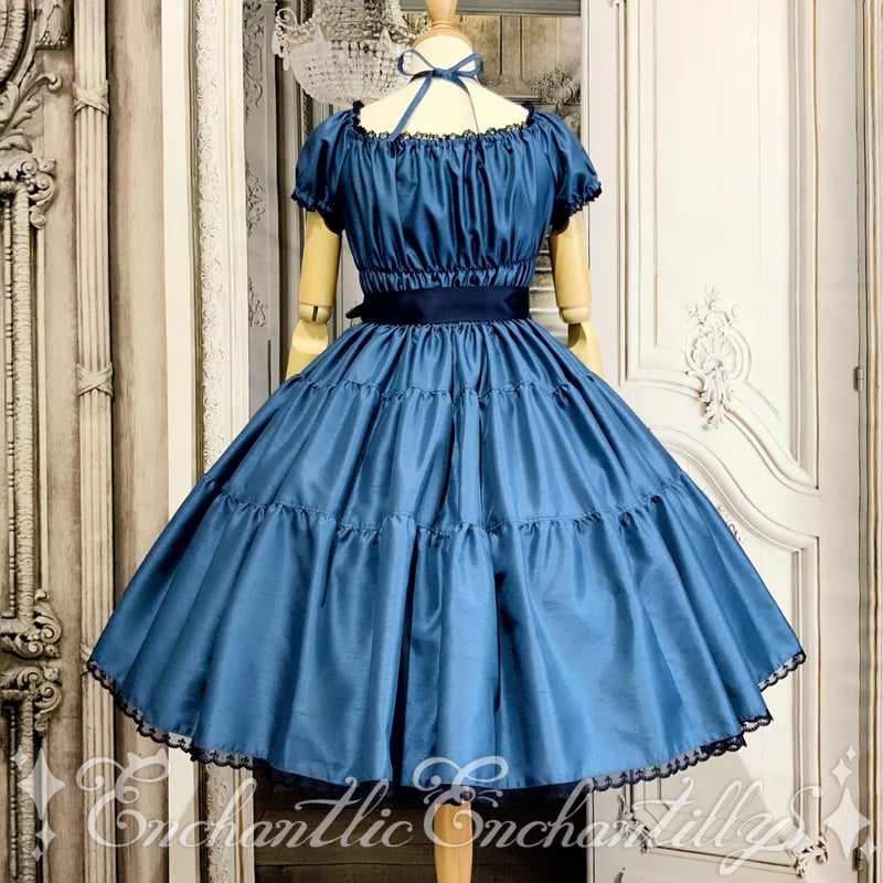 ワンダーティアードワンピース〜ヴィクトリアン ブルー〜 （2サイズ