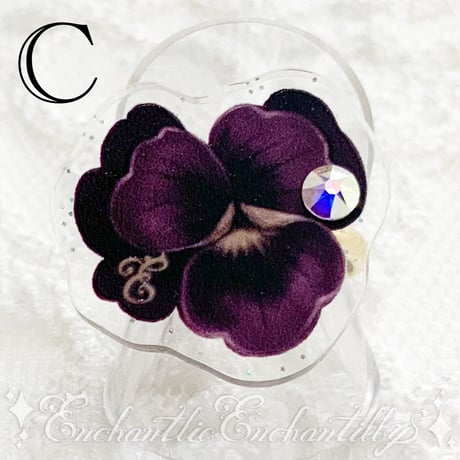 Dolled Up Ring (すみれ)＊スパークルアクリル＊