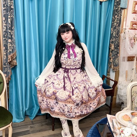 すみれのお茶会ティアードJSK (Ivory)2サイズ展開
