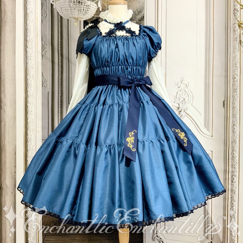 ワンダーティアードワンピース〜ヴィクトリアン ブルー〜 （2サイズ