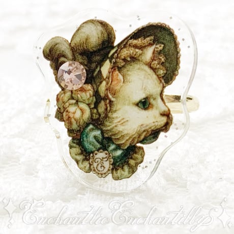 Dolled Up Ring 〜ボンネット猫〜