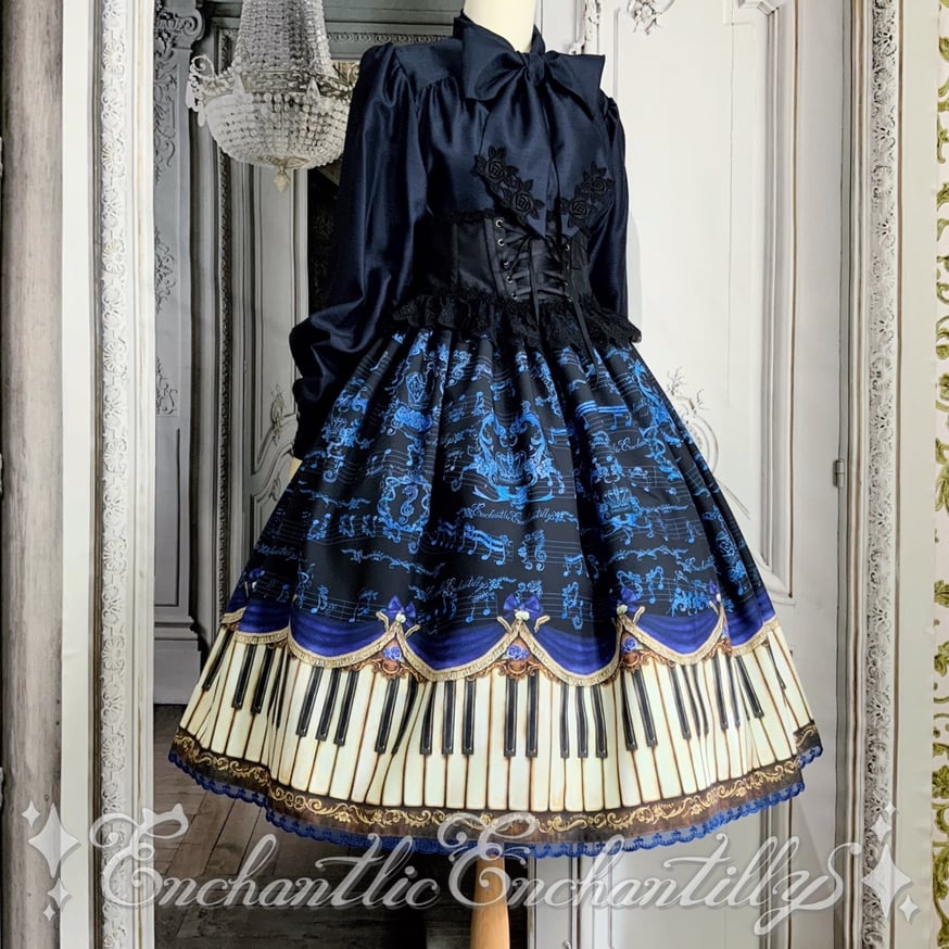 Enchantlic Enchantilly スカート Enchantlic Enchantilly／すみれ姫の王冠スカート（黒） | chou