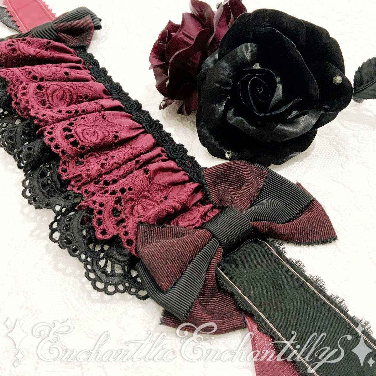 赤薔薇の円形ヘッドドレス 915d43910eb9033c63fab7f0a83dc4