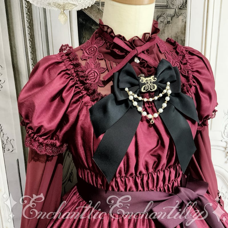 ワンダーティアードワンピース〜ヴィクトリアン ワインレッド〜（2