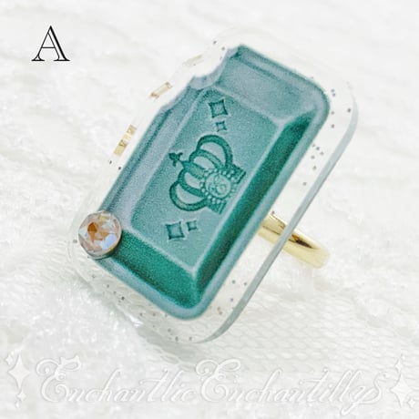 chocolate ring  Alice blue  (2柄展開）