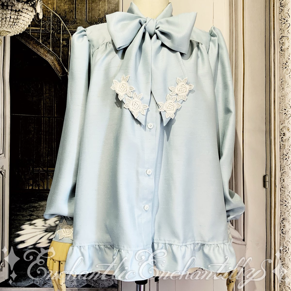 アンシャンテリックアンシャンテリーノーブルリボンタイブラウス