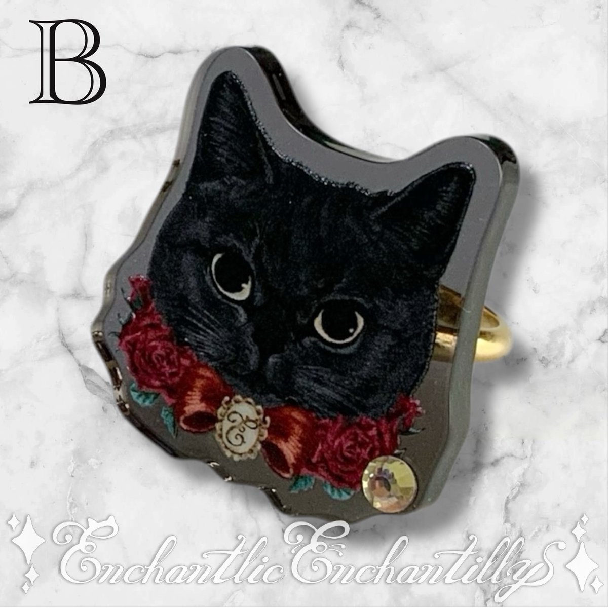 Demodée ブラックチャーム 黒猫ちゃん付き　yuri様 Yuki様専用】 黒猫チャーム 10個セット