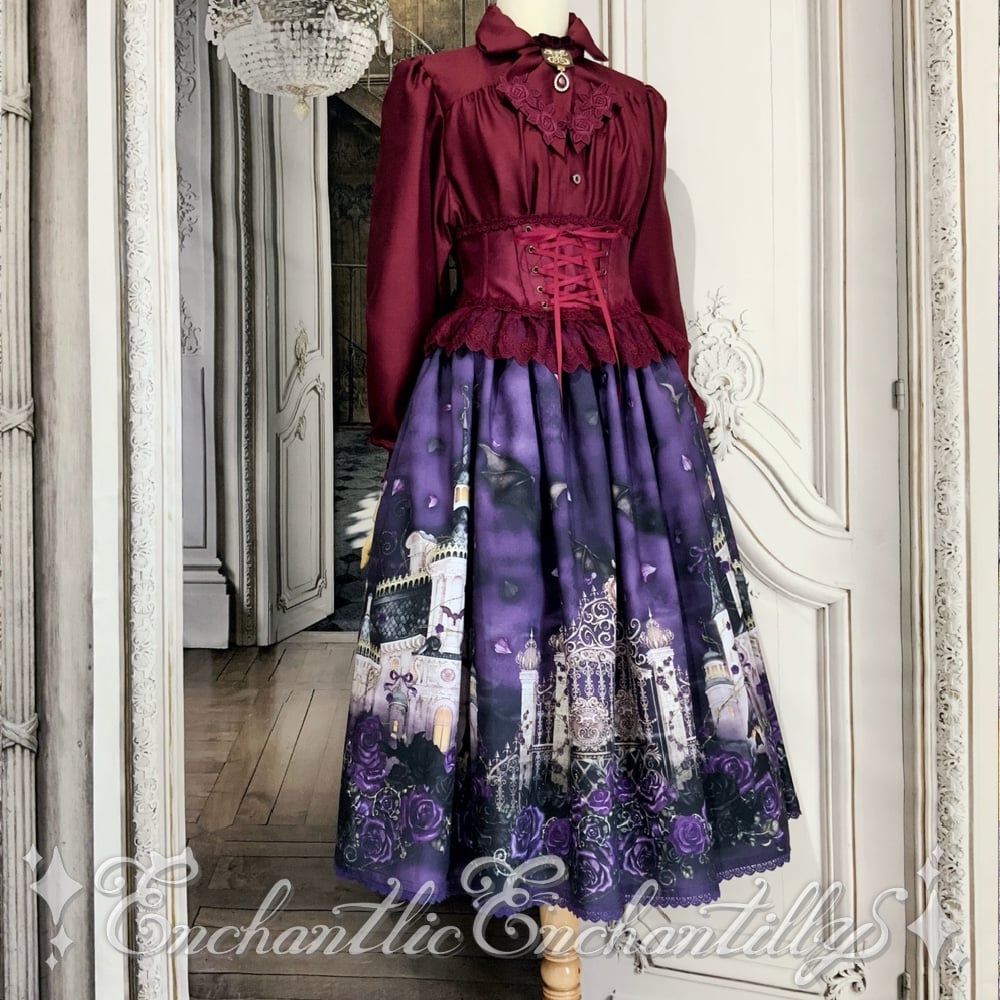 アンシャンテリックアンシャンテリー　ノーブルリボンタイブラウス　ネプチューン Enchantlic Enchantilly／ノーブルリボンタイブラウス