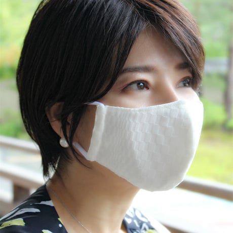 SHIROTSUKI   マスク（市松模様柄）