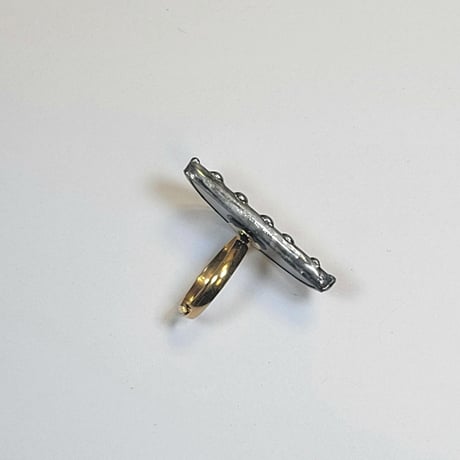 古輝リング　navy×gold
