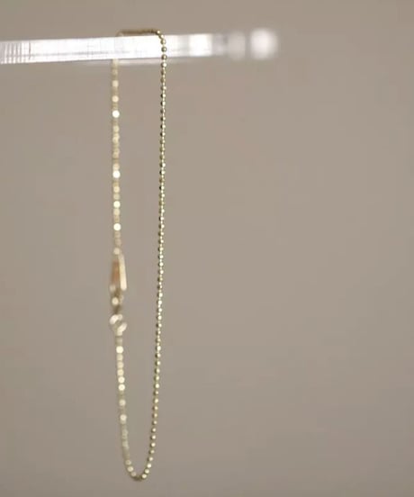 14K   cut  ball  bracelet