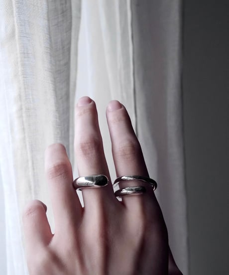 CUSHION ring - silver