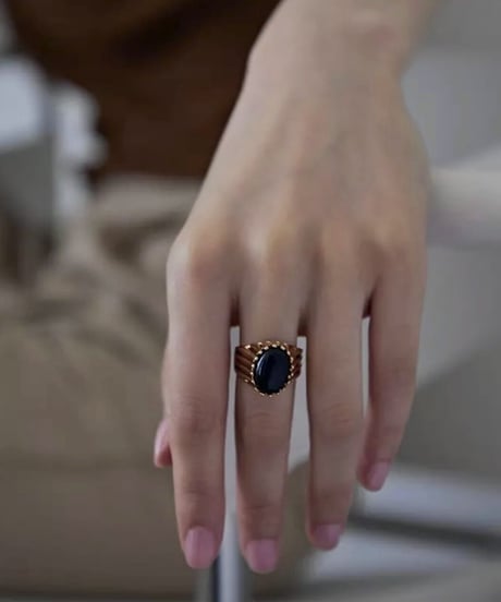 Onyx _ ring　( titanium )