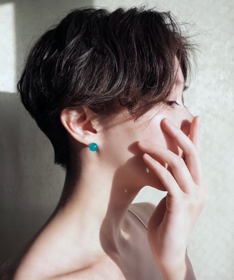 Amazonite  studs