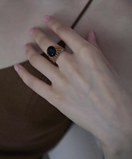 Onyx _ ring　( titanium )