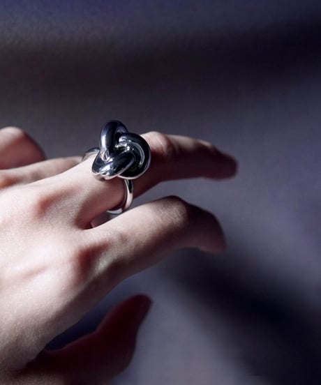 Knot ring _ silver - R015
