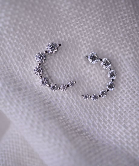 【 Limited 】 Moissanite earring - silver