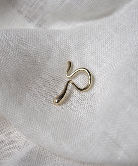 Drop ear cuff _ gold - C001