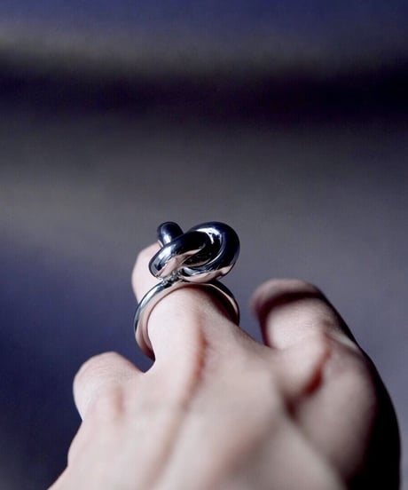 Knot ring _ silver - R015