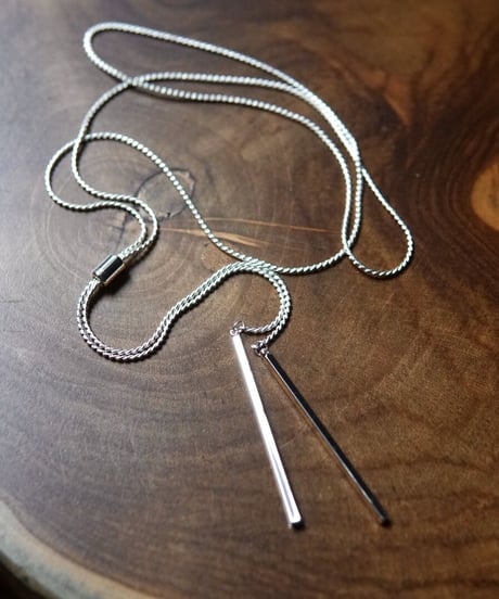 Long necklace _ silver - N004